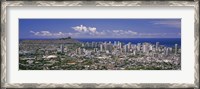 Framed View of a city, Honolulu, Oahu, Honolulu County, Hawaii, USA 2010