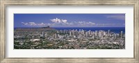 Framed View of a city, Honolulu, Oahu, Honolulu County, Hawaii, USA 2010