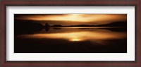 Framed Reflection of clouds in a lake at sunset, Loch Raven Reservoir, Lutherville-Timonium, Baltimore County, Maryland