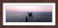 Framed Pier in the Atlantic Ocean, Dilapidated Pier, North Point State Park, Edgemere, Baltimore County, Maryland, USA