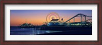 Framed Ferris wheel on the pier, Santa Monica Pier, Santa Monica, Los Angeles County, California, USA