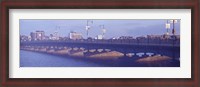 Framed Bridge across a river, Longfellow Bridge, Charles River, Boston, Suffolk County, Massachusetts, USA