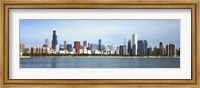 Framed Skyscrapers at the waterfront, Lake Michigan, Chicago, Cook County, Illinois, USA 2011