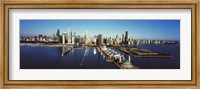 Framed Pier on a lake, Navy Pier, Lake Michigan, Chicago, Cook County, Illinois, USA 2011