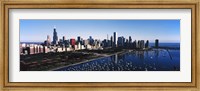 Framed Skyscrapers at the waterfront, Chicago Harbor, Lake Michigan, Chicago, Cook County, Illinois, USA 2011
