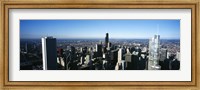 Framed Skyscrapers in a city, Trump Tower, Chicago, Cook County, Illinois, USA 2011
