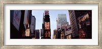 Framed Low angle view of buildings, Times Square, Manhattan, New York City, New York State, USA 2011