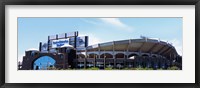 Framed Football stadium in a city, Bank of America Stadium, Charlotte, Mecklenburg County, North Carolina, USA