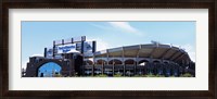 Framed Football stadium in a city, Bank of America Stadium, Charlotte, Mecklenburg County, North Carolina, USA