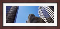 Framed Low angle view of skyscrapers in a city, Charlotte, Mecklenburg County, North Carolina, USA 2011
