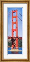 Framed Suspension bridge tower, Golden Gate Bridge, San Francisco Bay, San Francisco, California, USA