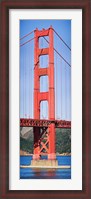 Framed Suspension bridge tower, Golden Gate Bridge, San Francisco Bay, San Francisco, California, USA