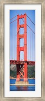 Framed Suspension bridge tower, Golden Gate Bridge, San Francisco Bay, San Francisco, California, USA