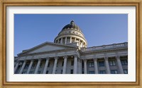 Framed Low angle view of the Utah State Capitol Building, Salt Lake City, Utah