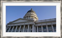 Framed Low angle view of the Utah State Capitol Building, Salt Lake City, Utah