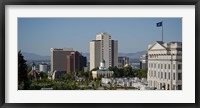 Framed Utah State Capitol Building, Salt Lake City Council Hall, Salt Lake City, Utah, USA