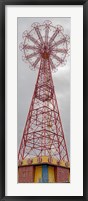 Framed Parachute Jump Tower along Riegelmann Boardwalk, Long Island, Coney Island, New York City, New York State, USA