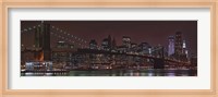 Framed Jane's Carousel at the base of the bridge, Brooklyn Bridge, Manhattan, New York City, New York State, USA 2011
