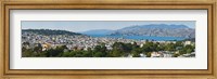 Framed High angle view of a city, Richmond District, Lincoln Park, San Francisco, California, USA