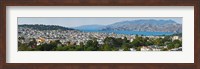 Framed High angle view of a city, Richmond District, Lincoln Park, San Francisco, California, USA