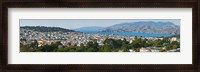 Framed High angle view of a city, Richmond District, Lincoln Park, San Francisco, California, USA