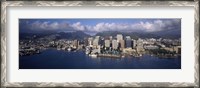 Framed Buildings at the waterfront, Honolulu, Hawaii, USA