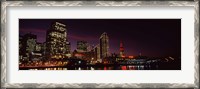 Framed Night view of San Francisco, California