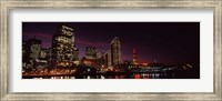 Framed Night view of San Francisco, California