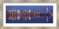 Framed New York Skyline with Reflection
