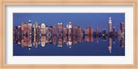 Framed New York Skyline with Reflection