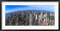 Framed Aerial view of New York City, New York State, USA 2012