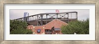 Framed Warren Spahn Plaza at the Chickasaw Bricktown Ballpark, Oklahoma City, Oklahoma, USA