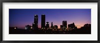 Framed Downtown Oklahoma City at Night