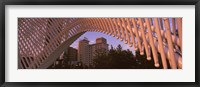 Framed View from under the Myriad Botanical Gardens bandshell, Oklahoma City, Oklahoma, USA