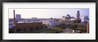 Framed High angle view of buildings in a city, Durham, Durham County, North Carolina, USA