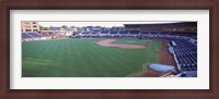 Framed Baseball stadium in a city, Durham Bulls Athletic Park, Durham, Durham County, North Carolina, USA