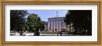 Framed Government building in a city, City Hall, Raleigh, Wake County, North Carolina, USA