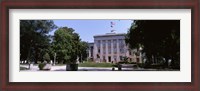 Framed Government building in a city, City Hall, Raleigh, Wake County, North Carolina, USA