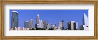 Framed City skyline, Charlotte, Mecklenburg County, North Carolina, USA