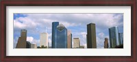 Framed Low angle view of skyscrapers, Houston, Texas, USA