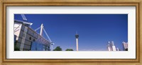 Framed Buildings in a city, Alamodome, Tower of the Americas, San Antonio Marriott, Grand Hyatt San Antonio, San Antonio, Texas, USA