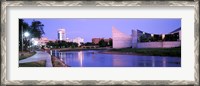 Framed Buildings at the waterfront, Arkansas River, Wichita, Kansas, USA