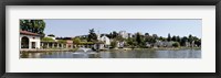 Framed Lake Merritt in Oakland, California, USA