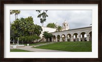Framed Colonnade in Balboa Park, San Diego, California, USA
