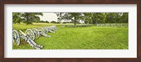 Framed Cannons in a park, Valley Forge National Historic Park, Philadelphia, Pennsylvania, USA