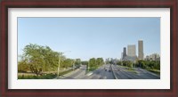 Framed Skyscrapers in a city, Lake Shore Drive, Chicago, Cook County, Illinois, USA