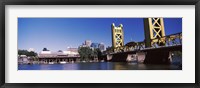 Framed Tower Bridge, Sacramento, CA, USA