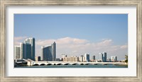 Framed Miami Skyline, Miami, Florida, USA