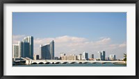 Framed Miami Skyline, Miami, Florida, USA