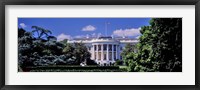 Framed Facade of the government building, White House, Washington DC, USA